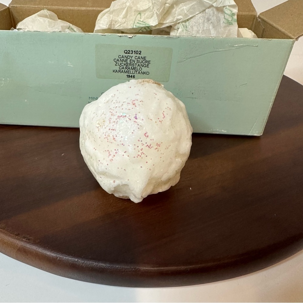 Vintage PartyLite Snowball Candle Balls Candy Cane Collection Set of 3 (2”) NWT